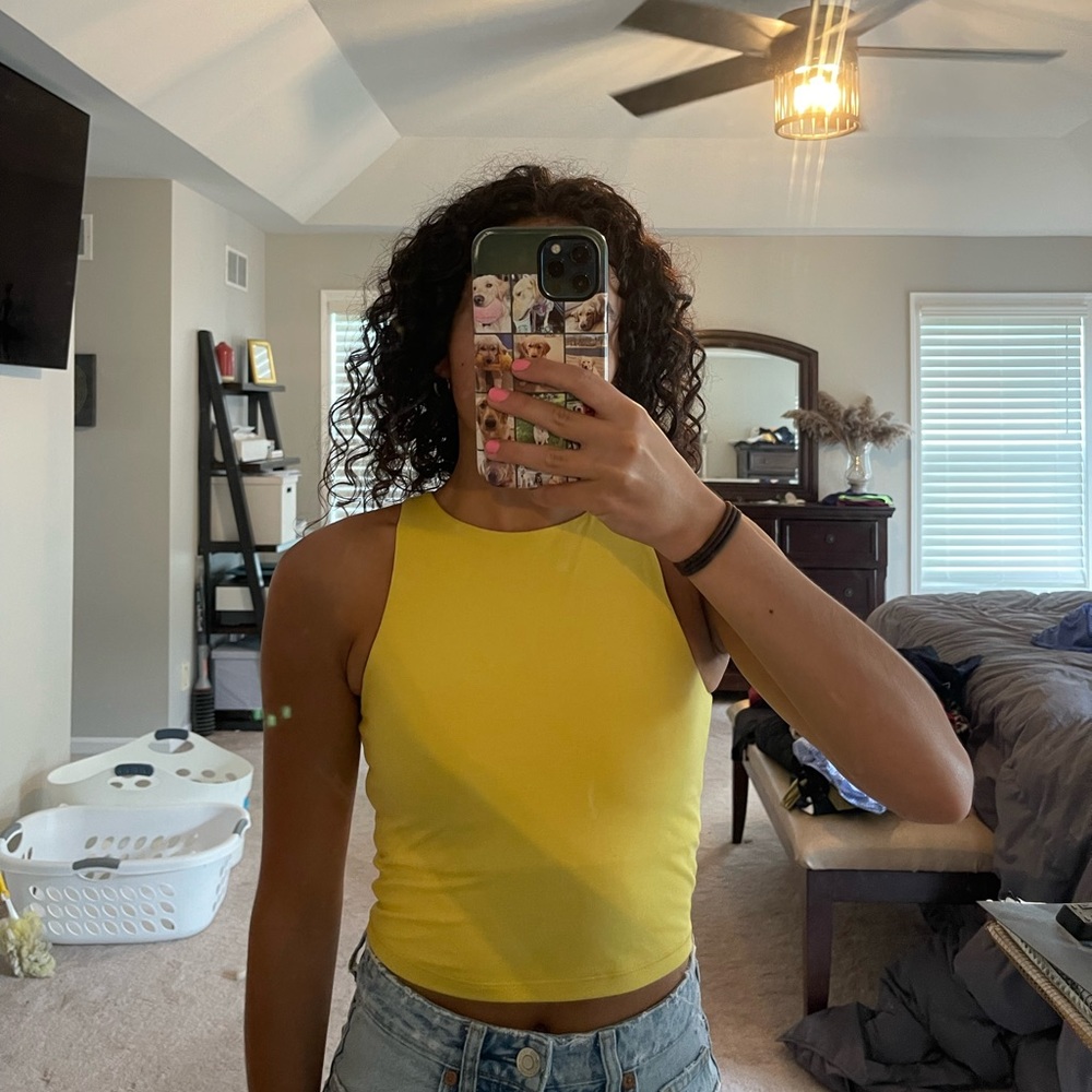 Old Navy Yellow Active Top